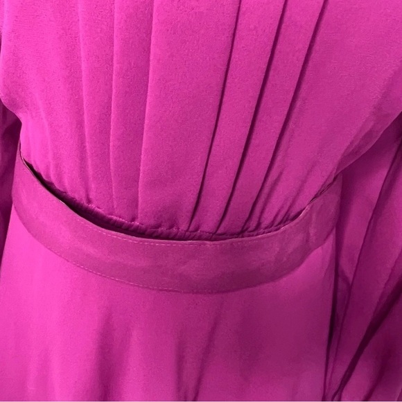 Vintage 1970’s. Rouie. Classic Flared Hot Pink Midi Dress. US14. - Picture 4 of 11